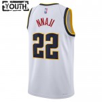 Maillot NBA Denver Nuggets Zeke Nnaji 22 Nike 2022-23 Association Edition Blanc Swingman - Enfant